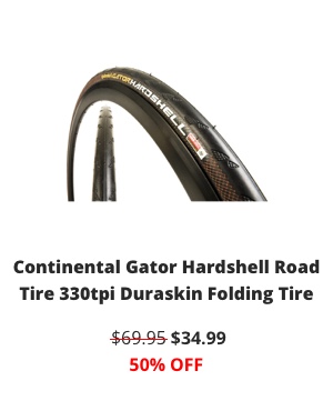 Continental Gator Hardshell Road Tire 330tpi Hardshell Duraskin Folding Tire