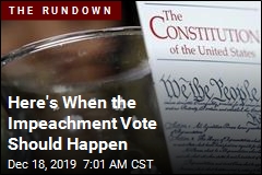 Here's When the Impeachment Vote Should Happen