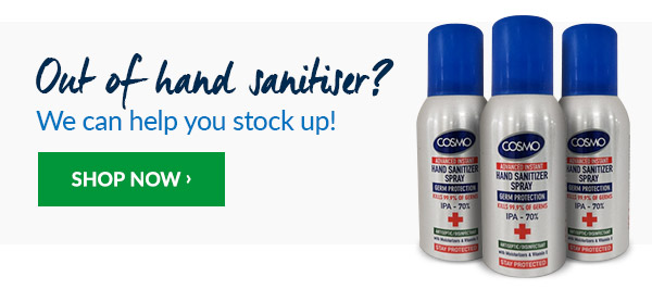 Out of hand sanitiser? We can help you stock up!