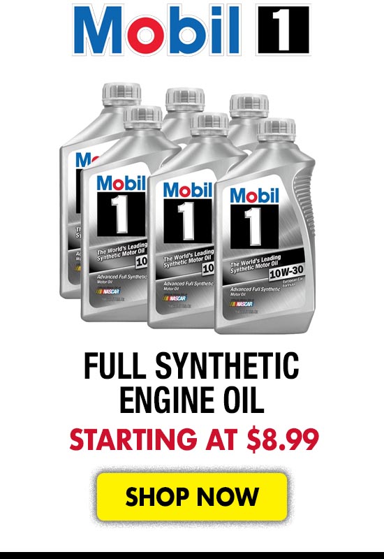 Mobil 1 Full Synthetic Engine Oil - Starting at $8.99