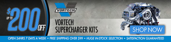 Save Up to $200 on select Vortech Supercharger Kits