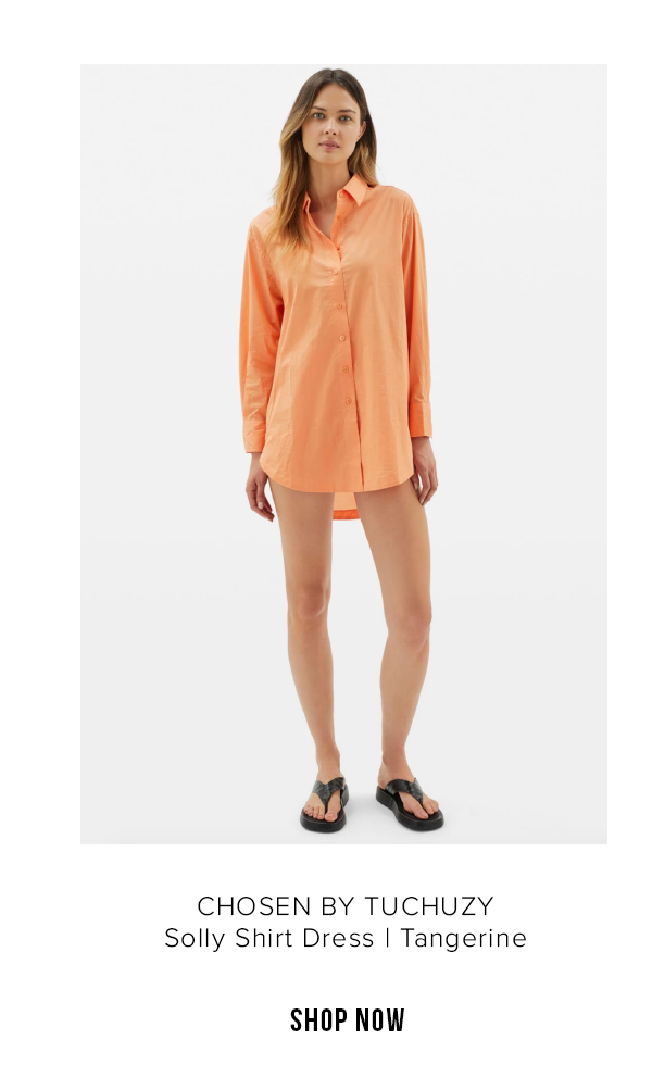Solly Shirt Dress Tangerine