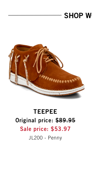 Teepee Penny Style: JL200 Original Price: $89.95 Sale Price: $53.97