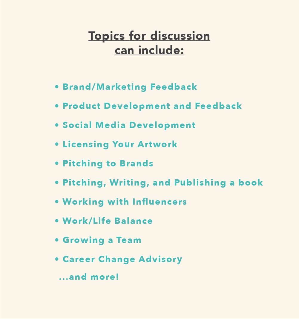 Topics for discussion can include...