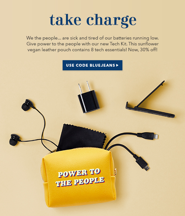 Power to the People - Shop 30% Off Our Tech Kits with Code BLUEJEANS