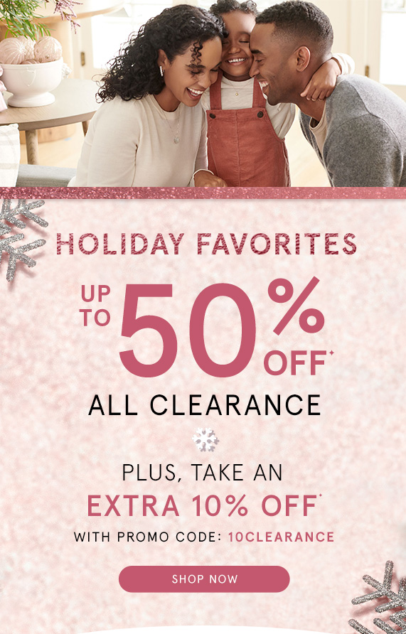 Up to 50% Off Clearance + An Extra 10% Off with Promo Code 10CLEARANCE