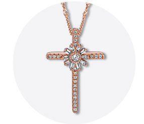 Emmy London Diamond Cross Necklace