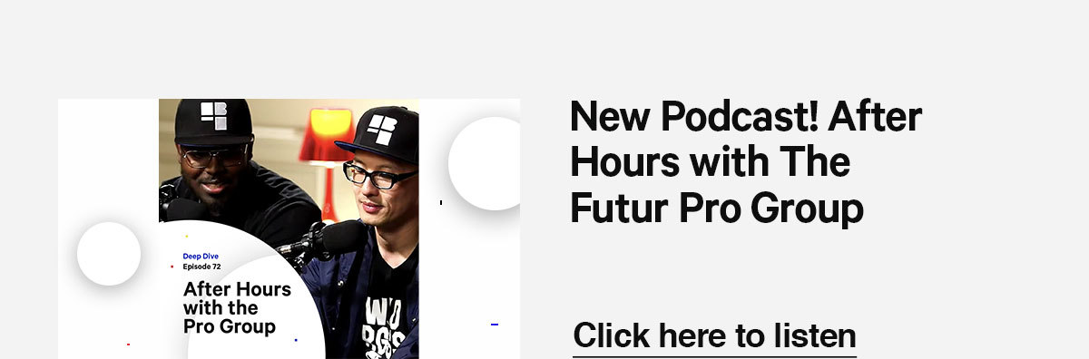 Listen to our newest podcast episode with The Futur Pro Group!