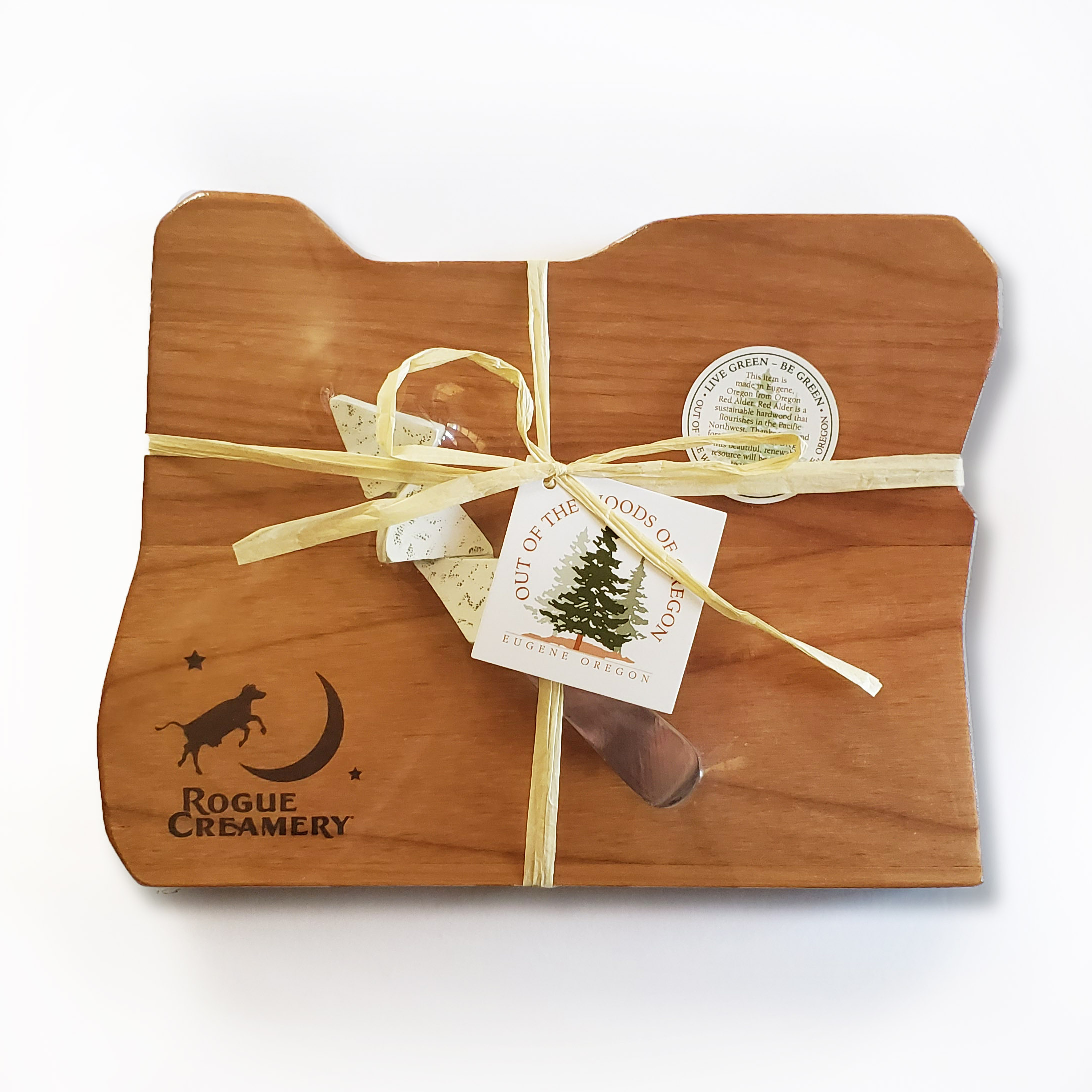 Image of Oregon Cutting Board with Blue Cheese Spreader