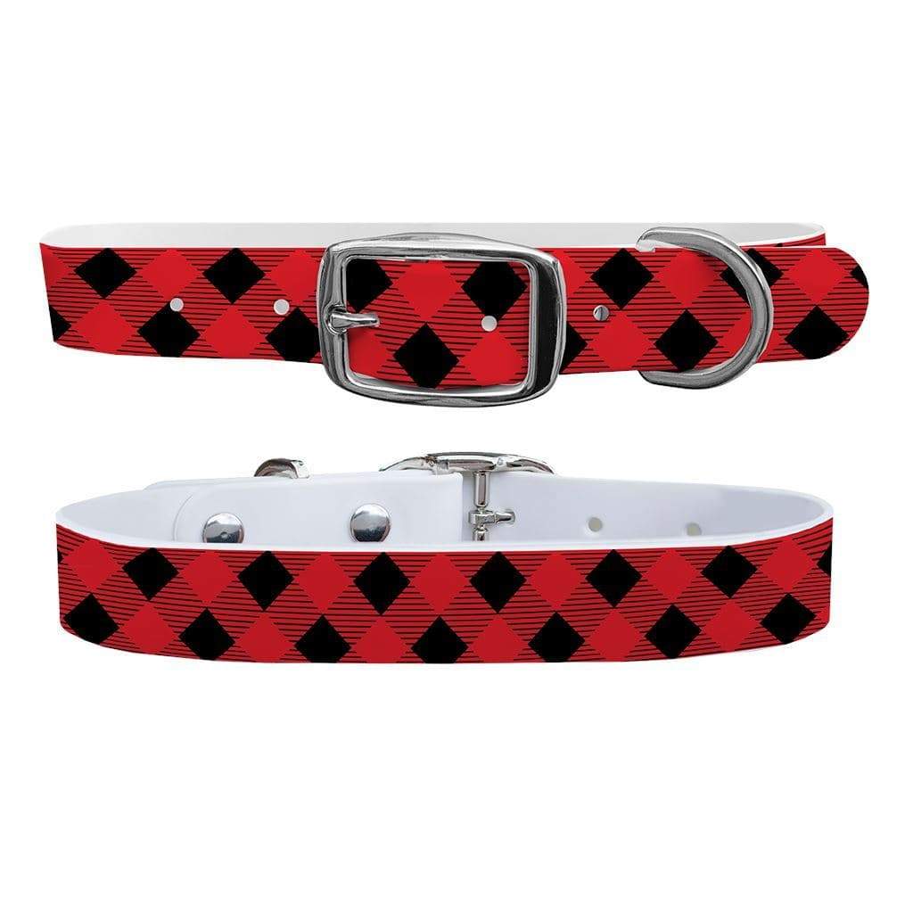 Lumberjack Red Dog Collar