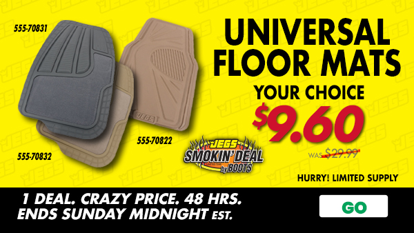 JEGS Smokin Deals - JEGS universal Floor Mats - Limited Supply