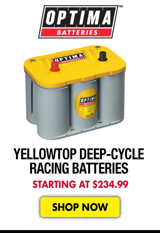 Optima YellowTop Deep-Cycle Racing Batteries - Starting at $234.99