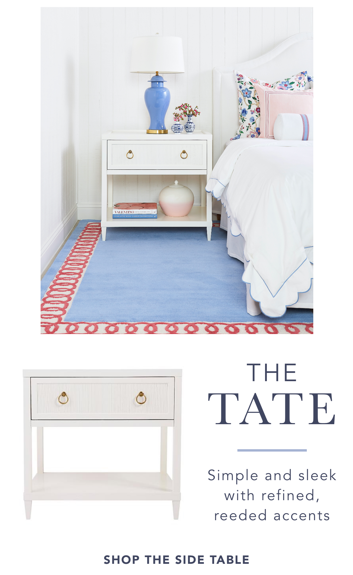 The Tate - Simple and sleek with refined, pleated accents