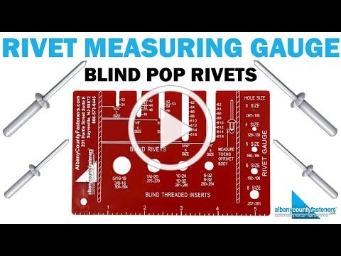 Blind POP Rivet Gauges From Albany County Fasteners | Rivets 101