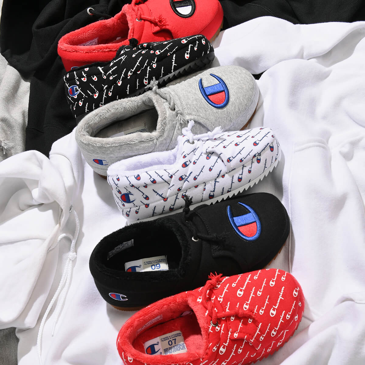 CHAMPION SLIPPERS AND MORE COZY FOOTWEAR