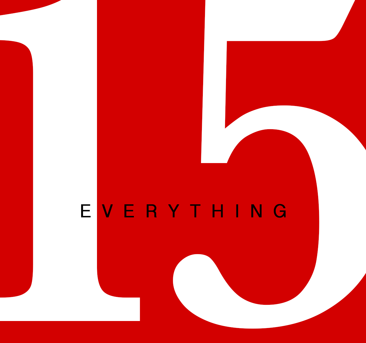 Everything  15% off