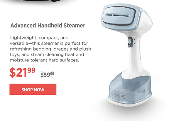 Handheld steamer now $21.99