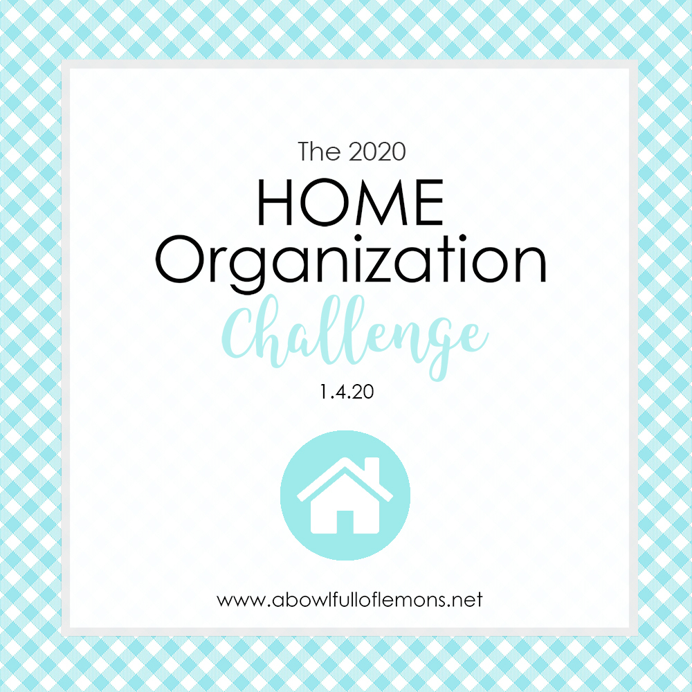 2020 Home Organization Challenge