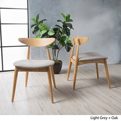 Issaic Mid-Century Modern Dining Chairs (Set of 2)
