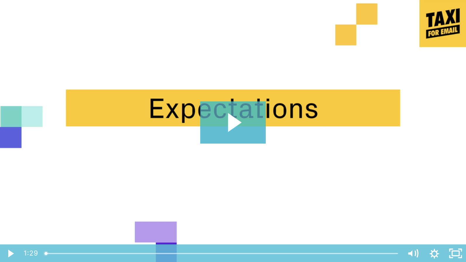 Expectations in Taxi for Email