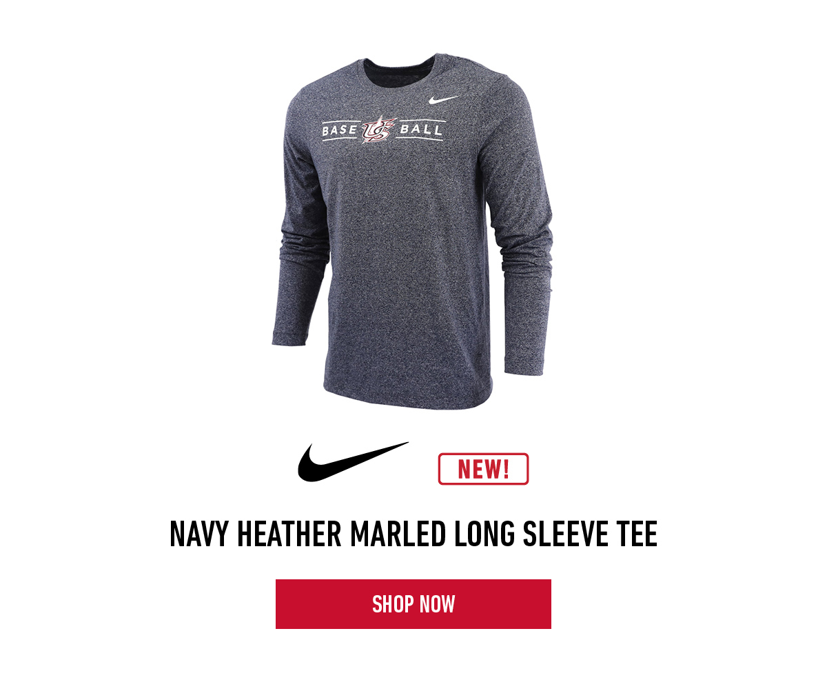 Nike Navy Heather Marled Long Sleeve