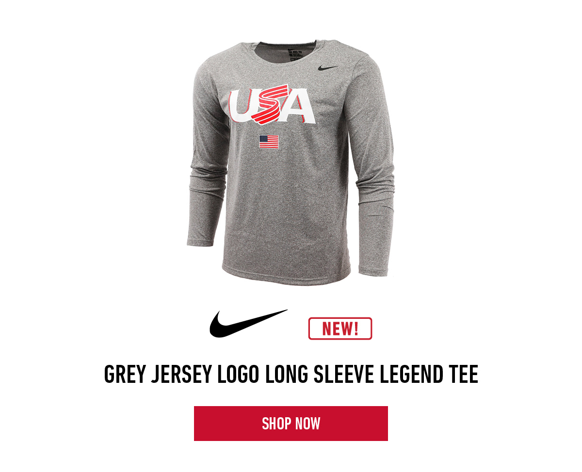 Nike Grey Jersey Logo Long Sleeve