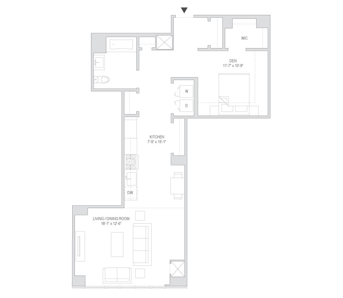 Residence 9H Floorplan