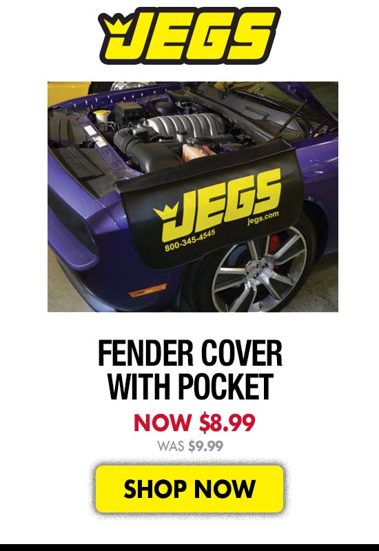 JEGS Fender Cover with Pocket - Now $8.99 Was $9.99