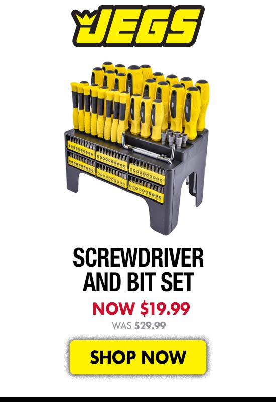 JEGS Screwdriver and Bit Set - Now $19.99 Was $29.99