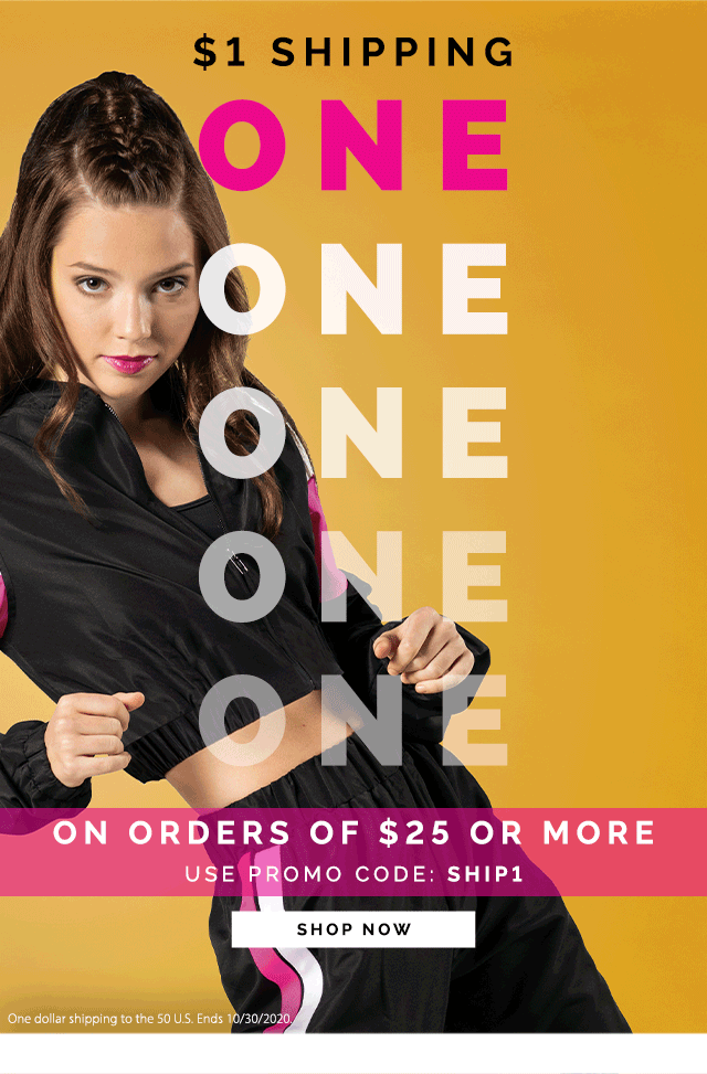 $1 shipping on orders of $25 or more. use promo code: SHIP1. shop now