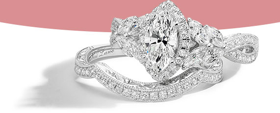 Neil Lane Marquise-Cut Diamond Bridal Set