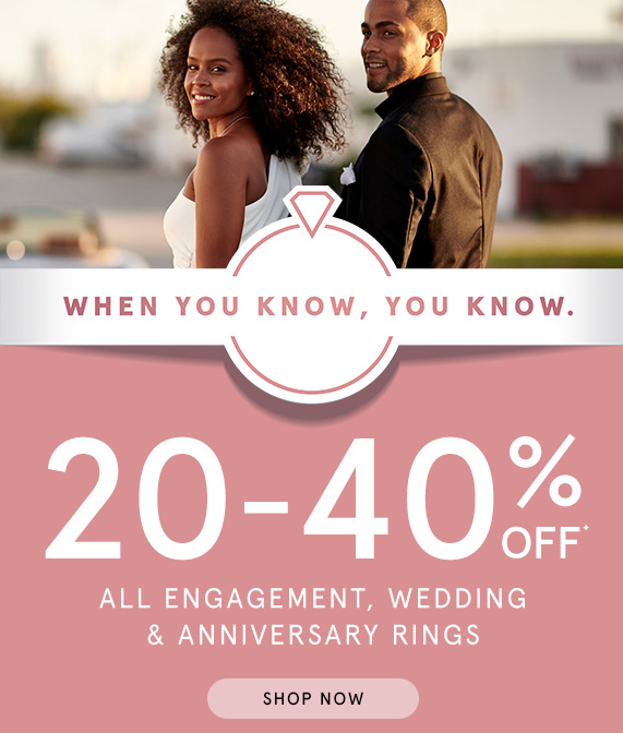 20-40% Off All Engagement, Wedding & Anniversary Rings