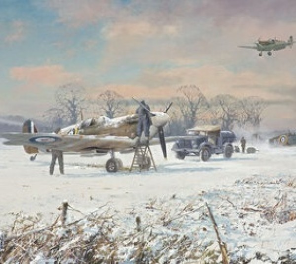 Spitfire in the Snow card