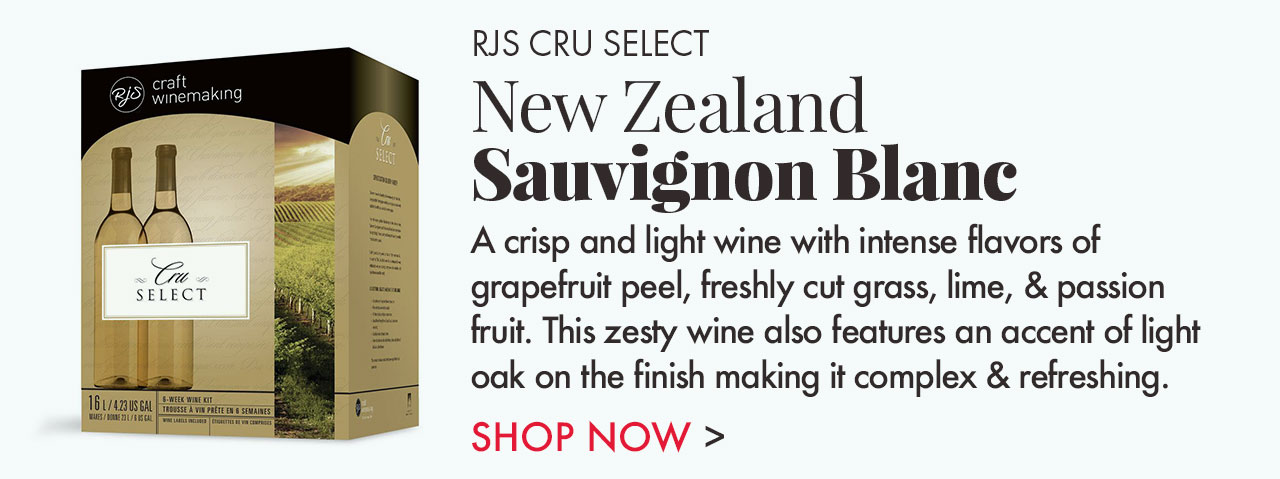 New Zealand Sauvignon Blanc Wine Kit - RJS Cru Select