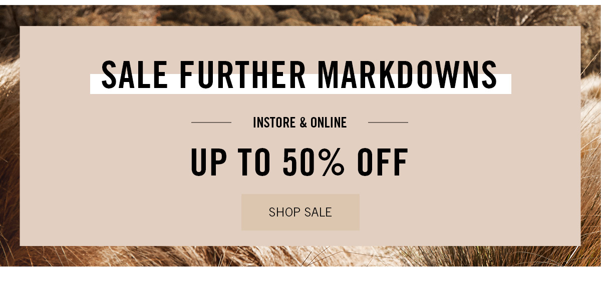 Sale Further Markdowns