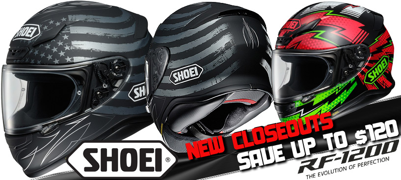 Big Savings On Shoei RF-1200 Helmets