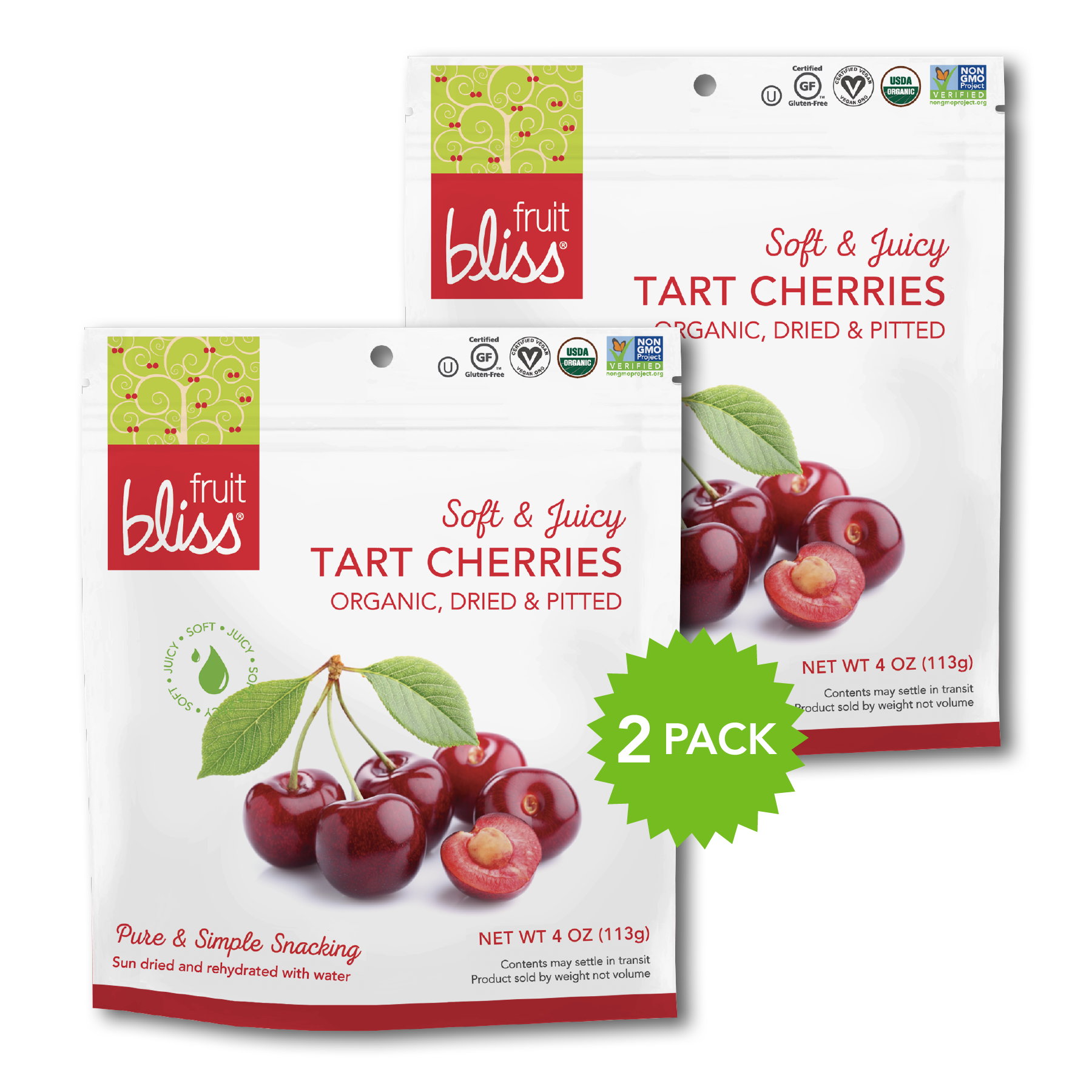 2-Pack Organic Tart Cherries