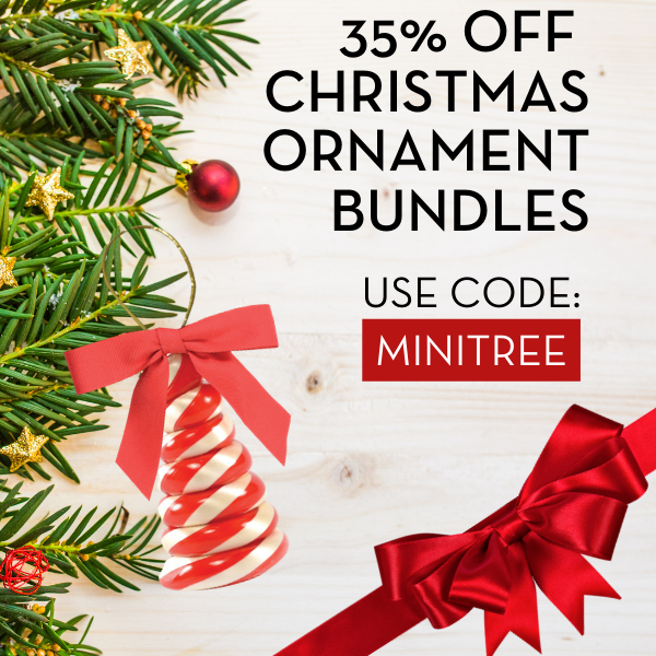 35% off Christmas Ornament Bundles Use Code MINITREE