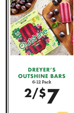Dreyer''s Outshine Bars - 6-12 Pack - 2 for $7