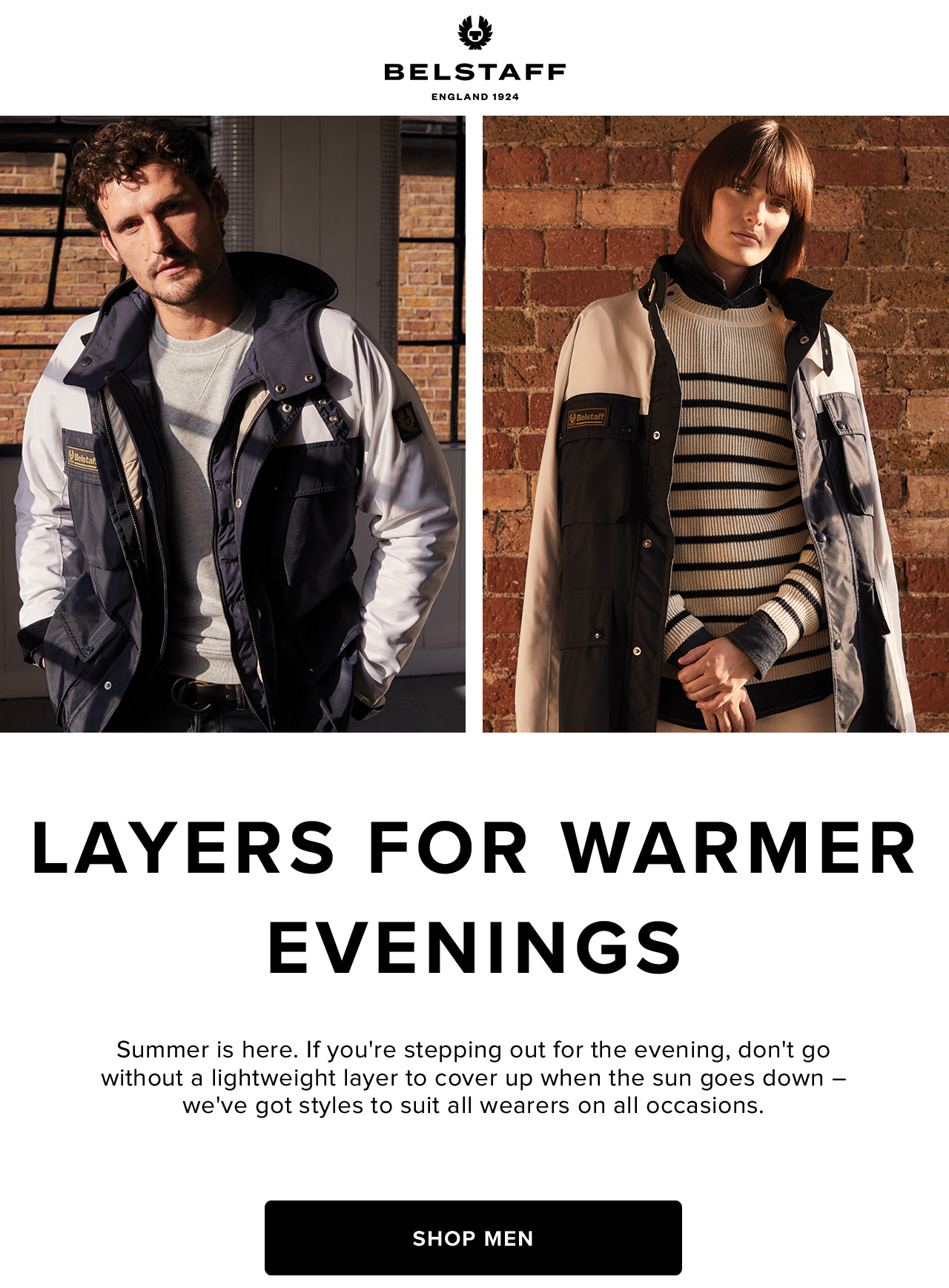 Jackets for warmer evenings