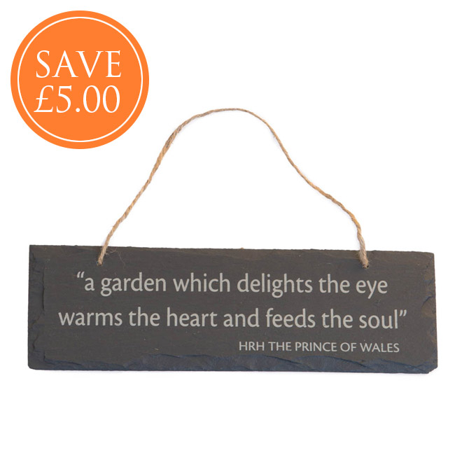 HRH The Prince Of Wales Slate Plaque