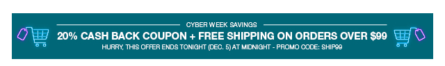 Cyber Week Savings