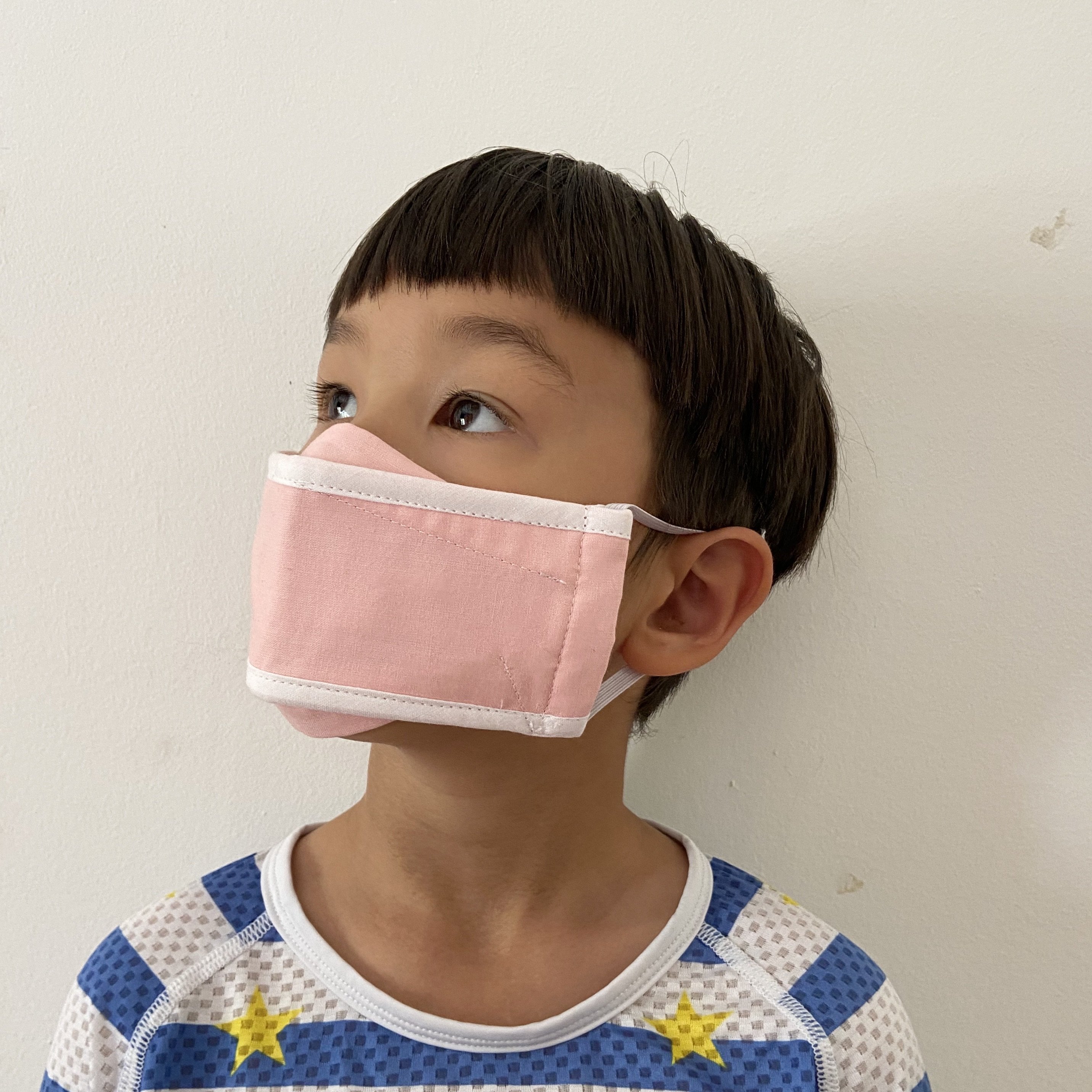 Reuseable face mask child Pink - Origami