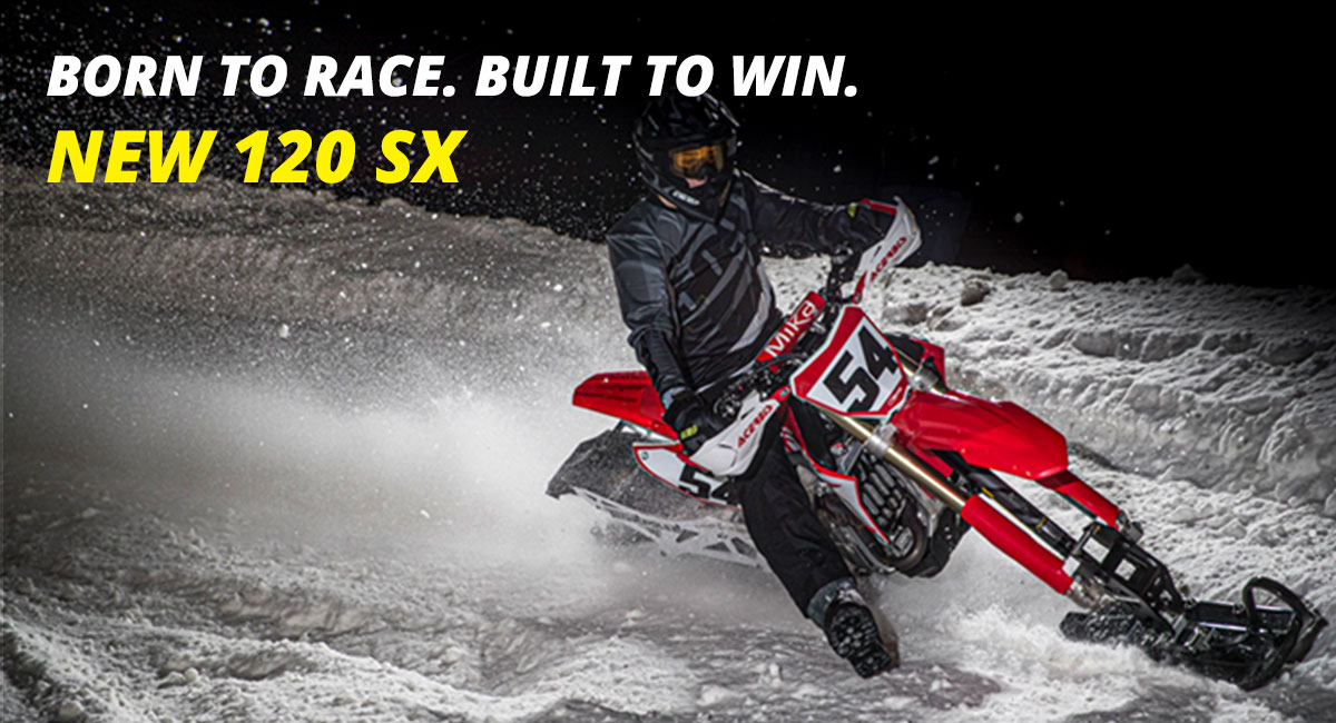 Born to Race. Built to Win. New 120 SX.