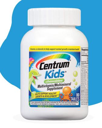 Centrum Kids Chewables Multivitamin / Multimineral Tablet - 80 Count