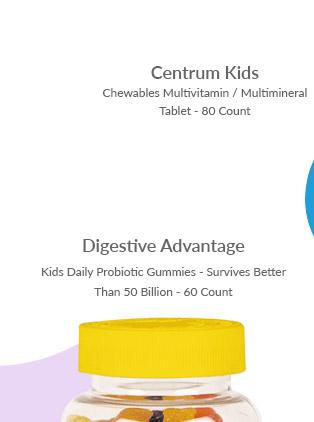 Digestive Advantage Kids Daily Probiotic Gummies - Survives Better Than 50 Billion - 60 Count