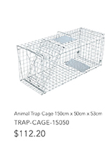 Animal Trap Cage 150cm x 50cm x 53cm