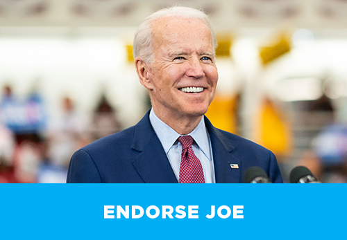 Endorse Joe Biden today!