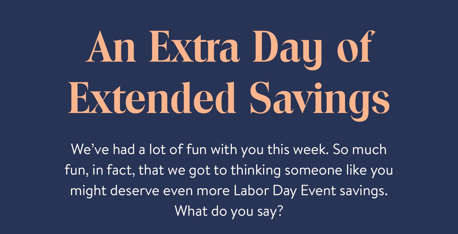 An Extra Day of Extended Savings