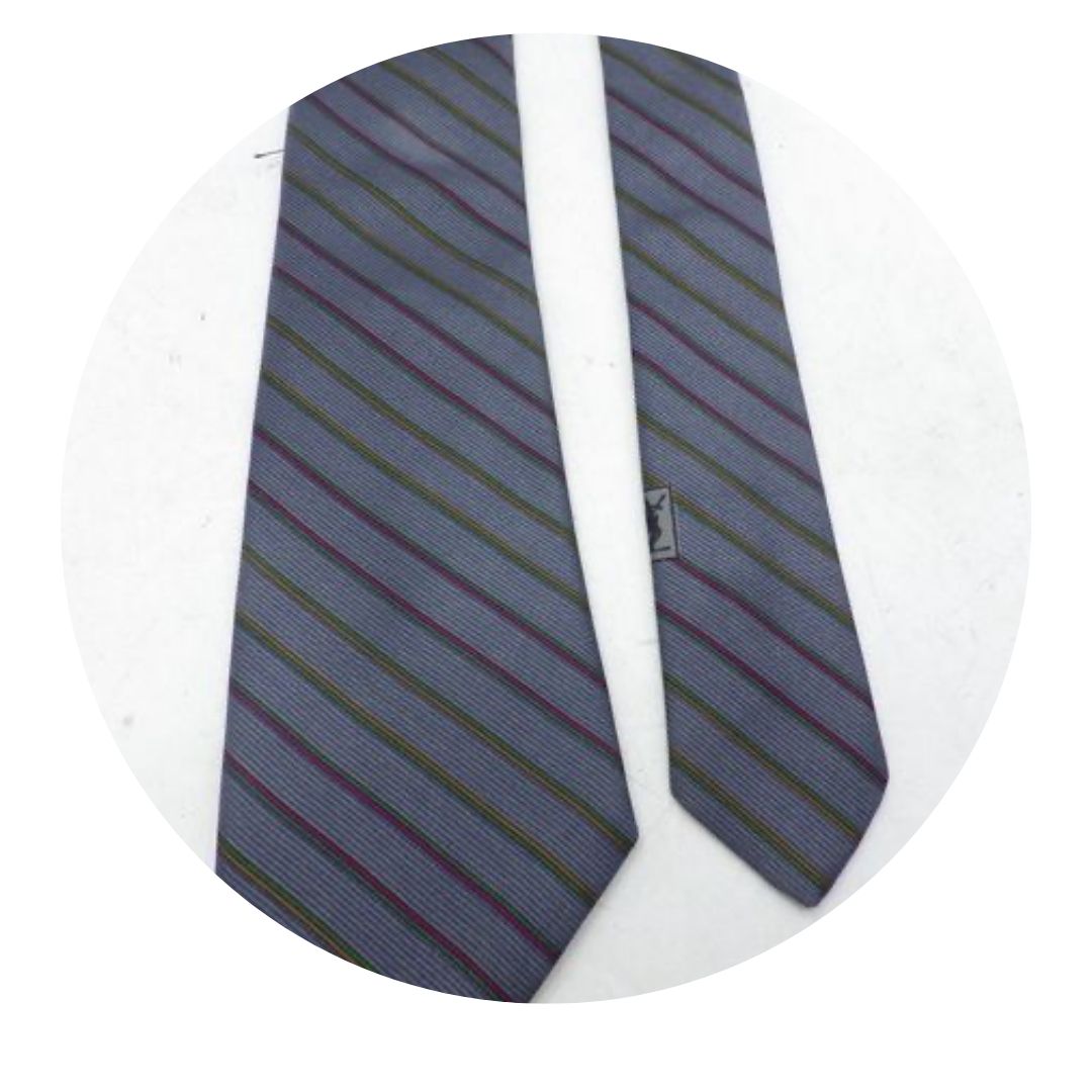 Yves Saint Laurent Blue Gray Tie